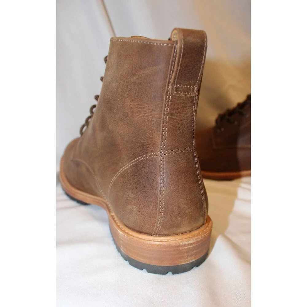 NISOLO MEN'S ALL WEATHER SUEDE BOOTS TOBACCO BROWN SZ‎ 10.5 $280 NIB
